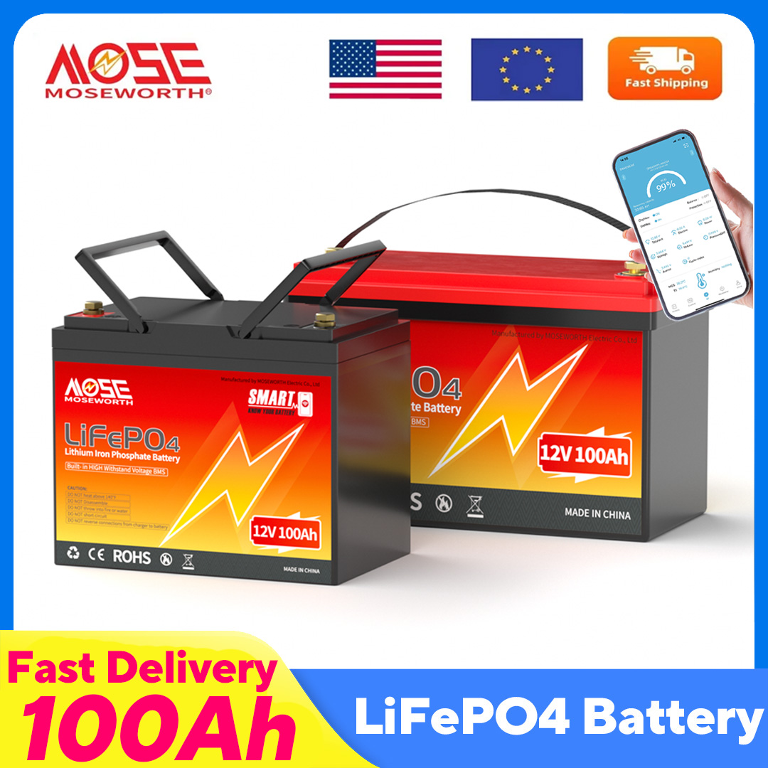 Lifepo4 12V 100Ah Bms Bluetooth - MOSEWORTH LiFePO4 12 В 100 Ач