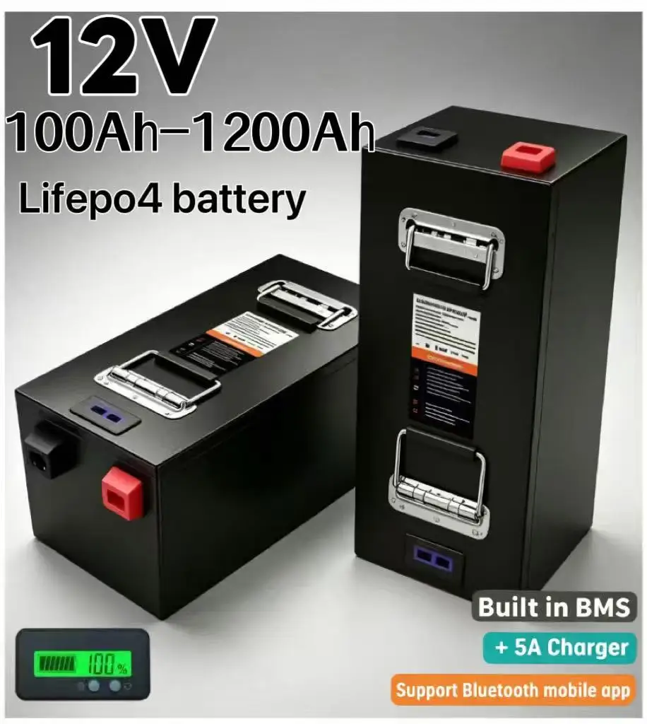 Lifepo4 12V 100Ah Bms Bluetooth - Литиевая батарея LiFePO4 12В большой емкости
