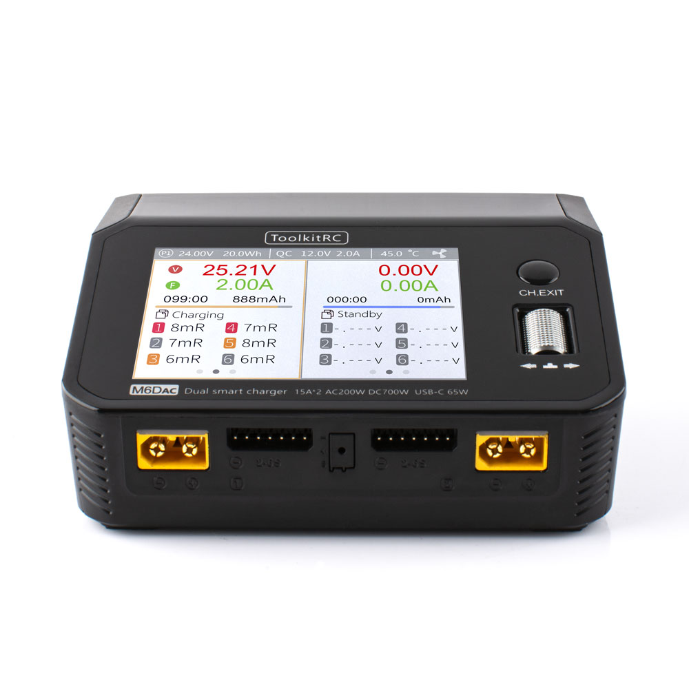 Toolkitrc M6Dac Smart Charger - ToolkitRC M6DAC AC 200 Вт постоянного