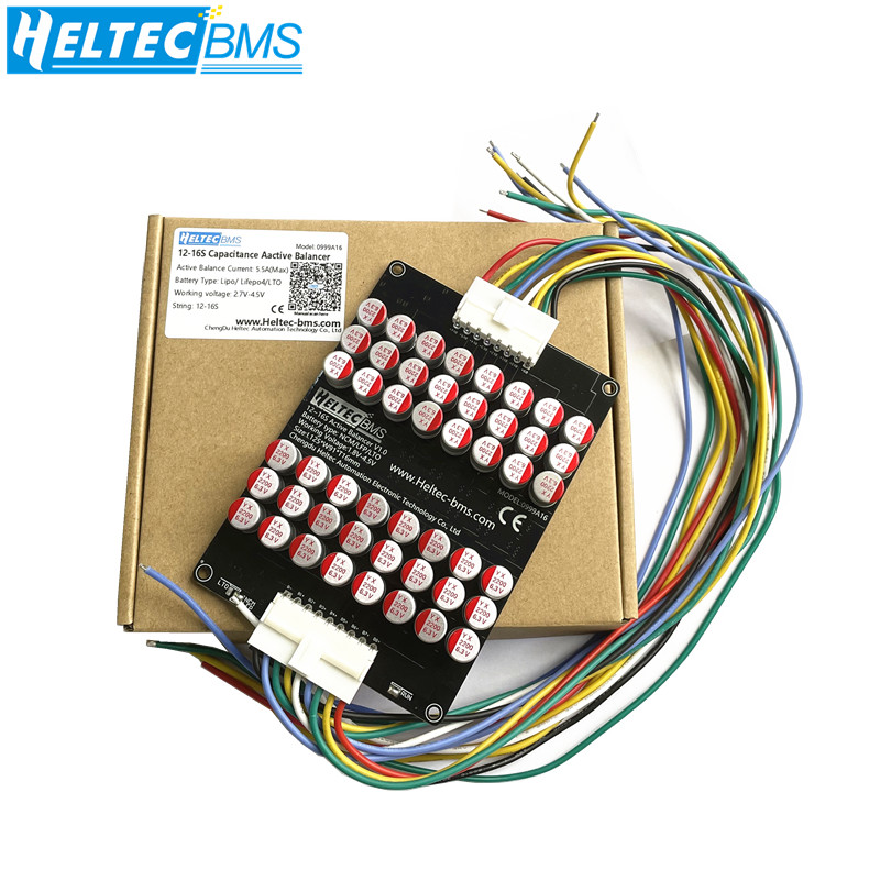 12S Lipo Battery Balancing Board - Активный конденсаторный эквалайзер Heltec 16S 5A