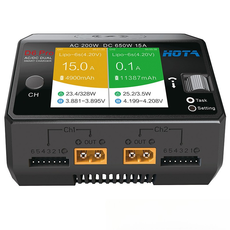 Зарядное устройство HOTA D6 Pr – обзор и цена Hota D6 Pro Dual Lipo Charger