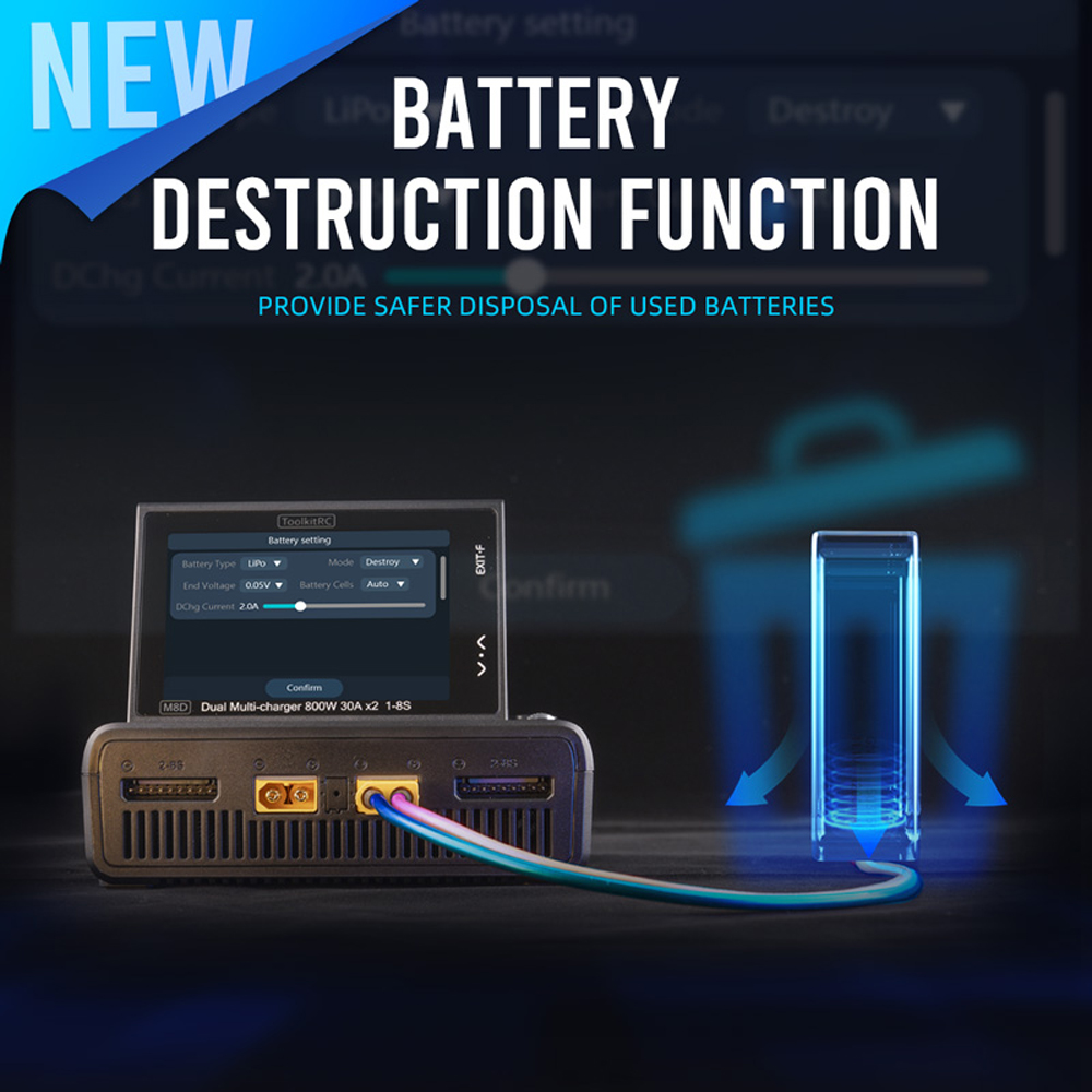 ToolkitRC M8D Умное зарядное у – обзор и цена Toolkitrc M6Dac Smart Charger