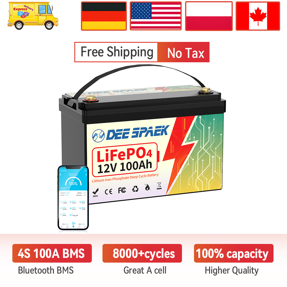 Аккумулятор LiFePO4 DEEPSPAEK  – обзор и цена Lifepo4 12V 100Ah Bms Bluetooth