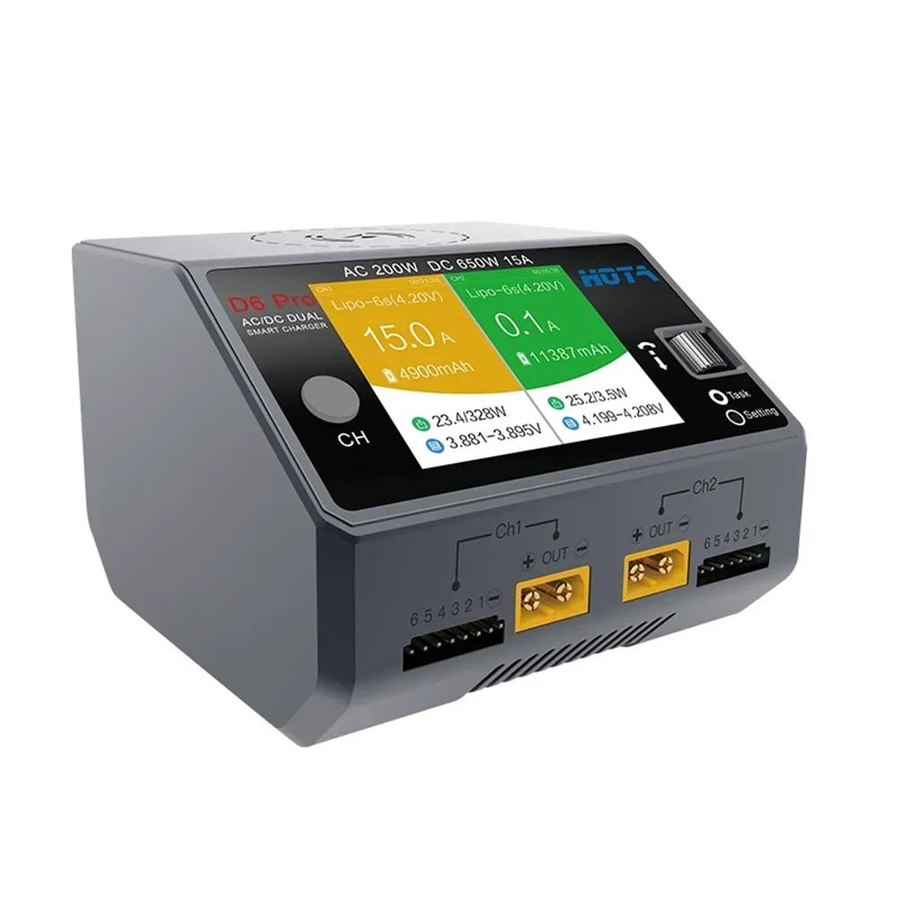 HOTA D6 Pro Двухканальное инте – обзор и цена Hota D6 Pro Dual Lipo Charger