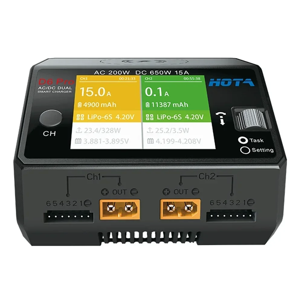 HOTA D6 Pro Двухканальное инте – обзор и цена Hota D6 Pro Dual Lipo Charger