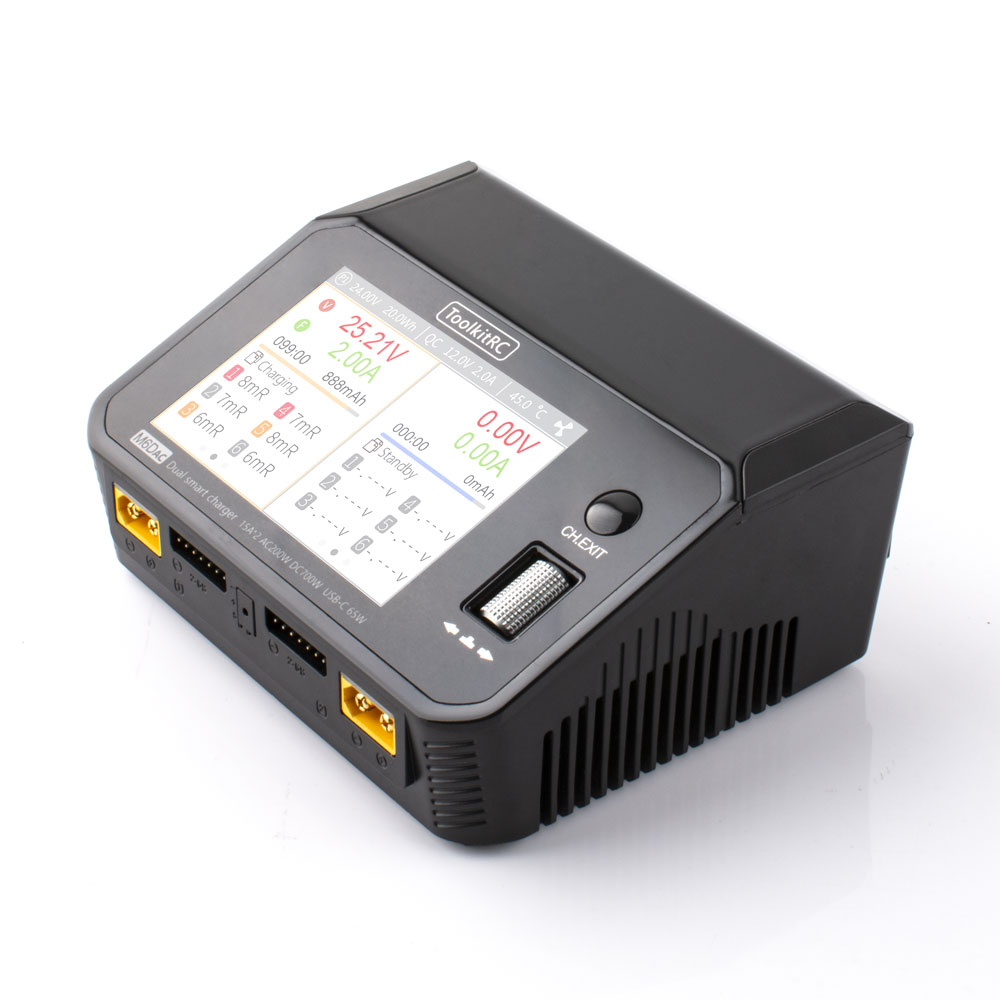 ToolkitRC M6DAC двухканальное  – обзор и цена Toolkitrc M6Dac Smart Charger