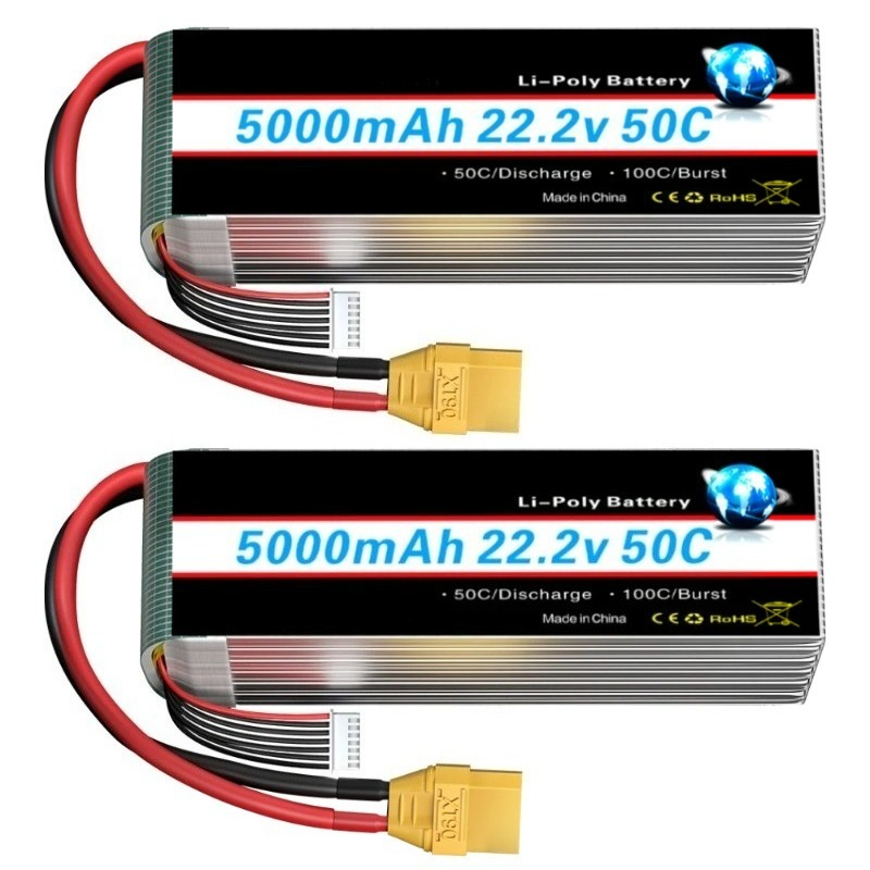 Новый аккумулятор Lipo 5000/60 – обзор и цена 6S Lipo Battery 22.2V 5000Mah