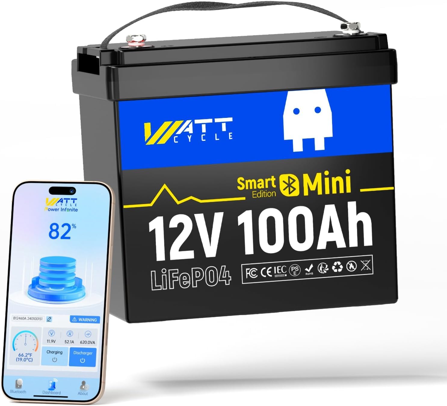 12В 100Ач мини-аккумулятор LiF – обзор и цена Lifepo4 12V 100Ah Bms Bluetooth