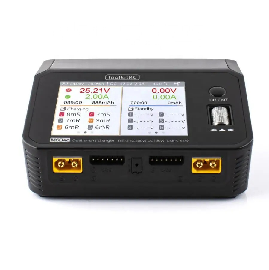 ToolkitRC M6DAC AC 200 Вт пост – обзор и цена Toolkitrc M6Dac Smart Charger
