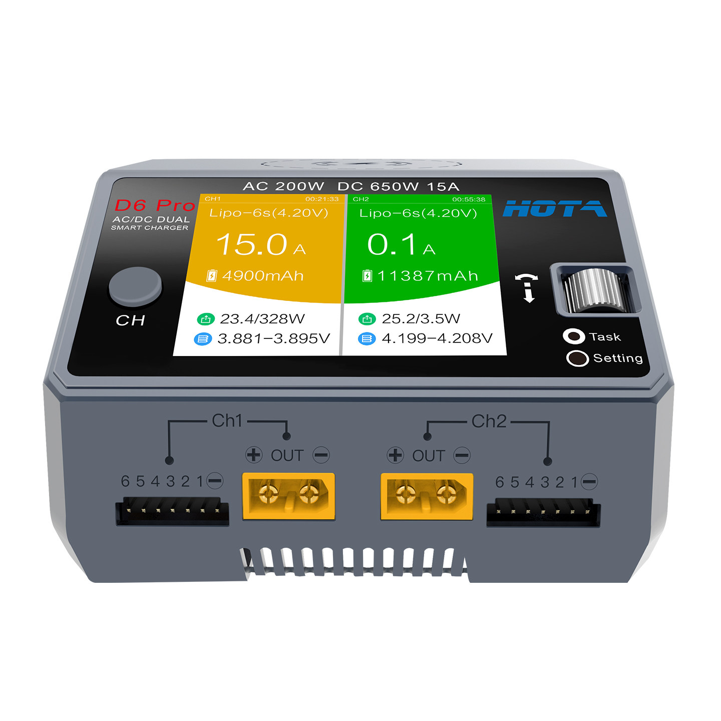 Зарядное устройство HOTA D6 Pr – обзор и цена Hota D6 Pro Dual Lipo Charger